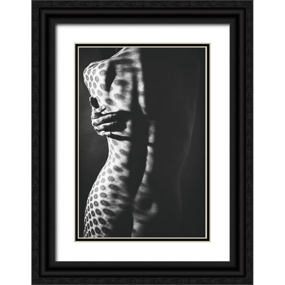 Kiyota, Daisuke 11x14 Black Ornate Wood Framed with Double Matting Museum Art Print Titled - Shadow