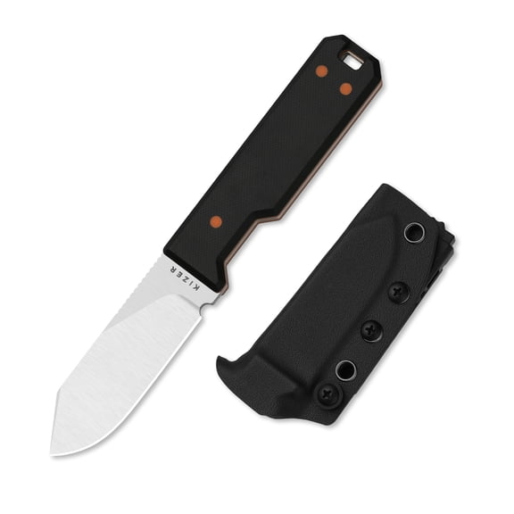 Kizer Abrams Fixed Knife 14C28N Blade G10 Handle With Sheath 1133A3 Camping