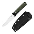 thumbnail image 1 of Kizer Area Eight Fixed Knife AEB-L Blade Green & Black G10 Handle 113A1 Camping, 1 of 8