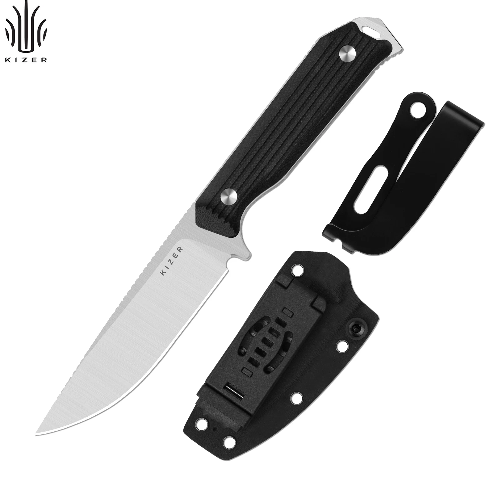Kizer Begleiter Fix Fixed Knife AEB-L Blade G10 Handle With Sheath 1045MD2