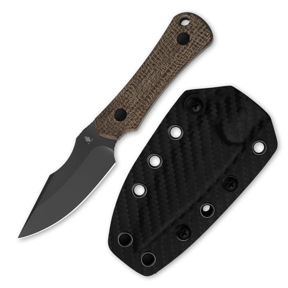 Kizer Bone Fixed Knife 3V Blade Micarta Handle With Kydex Sheath 1122A1 Camping