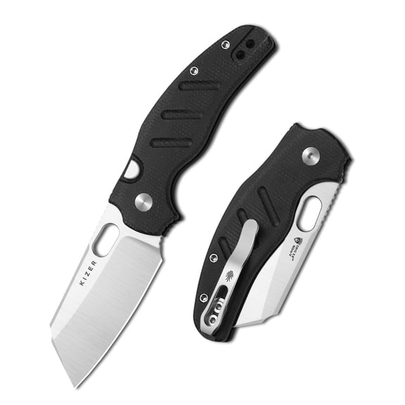 Kizer C01C 2.9 BS Folding Pocket Knife Nitro-V Blade Micarta Handle V3488.29BSA2