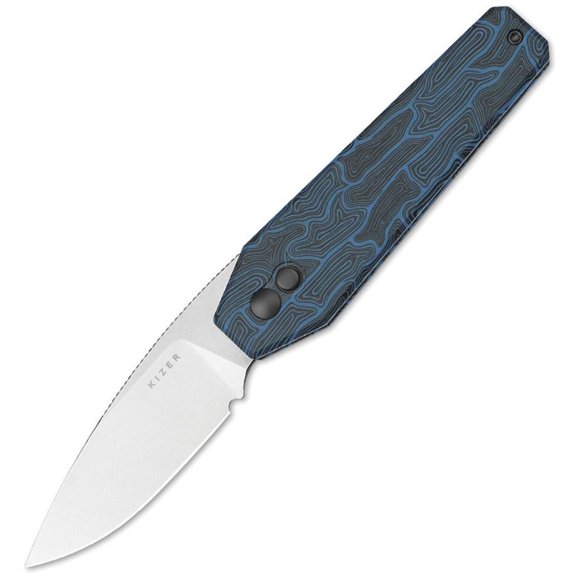 Kizer Cutlery Tomb Button Lock G10