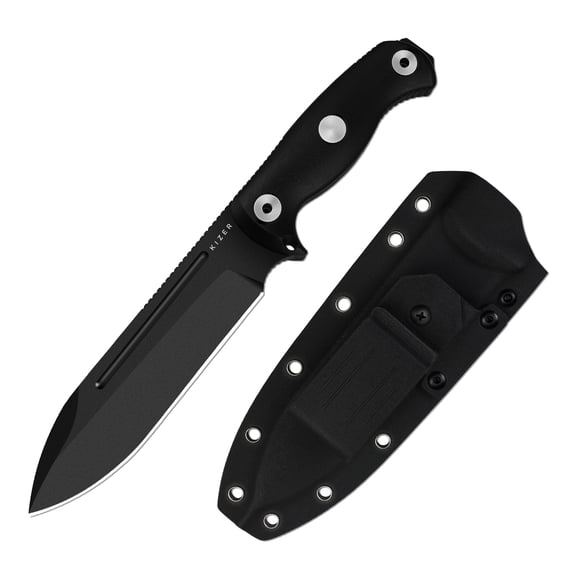 Kizer Drop Bear Fix 7 Fixed Knife 1095 Blade G10 Handle Survival Big Size 1103A2 Camping