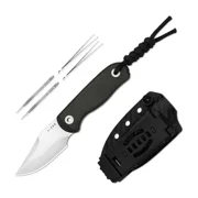 Kizer Drop Bear Fix Clip Point Fixed Knife AEB-L Blade G10 Handle With Sheath 1092A3