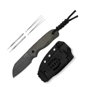 Kizer Drop Bear Fix Sheepsfoot Fixed Knife S45VN Blade Micarta Handle With Sheath 1093A3