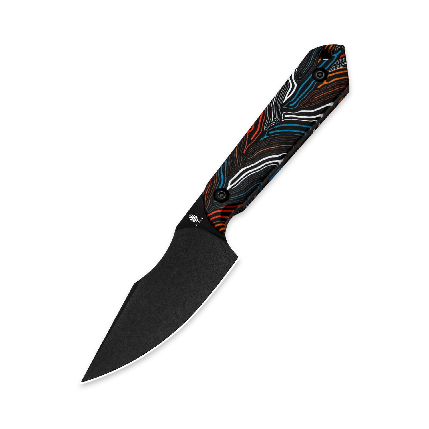 Kizer Mini Harpoon Fixed Blade Knife 3V Blade G10 Handle Pocket Tactical Knives 1040S6