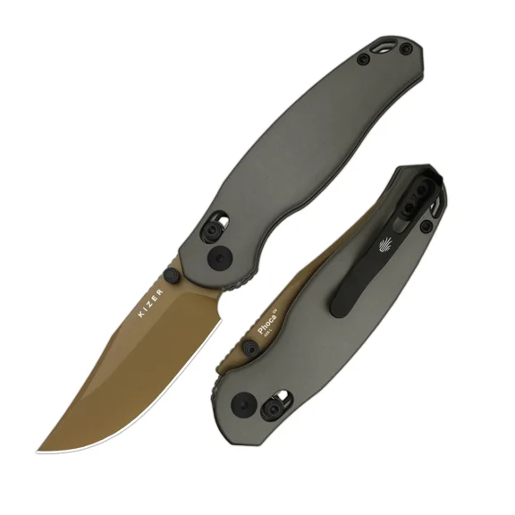 Kizer Phoca CC EDC Folding Pocket Knife AEB-L Blade Aluminum Handle V3780A2