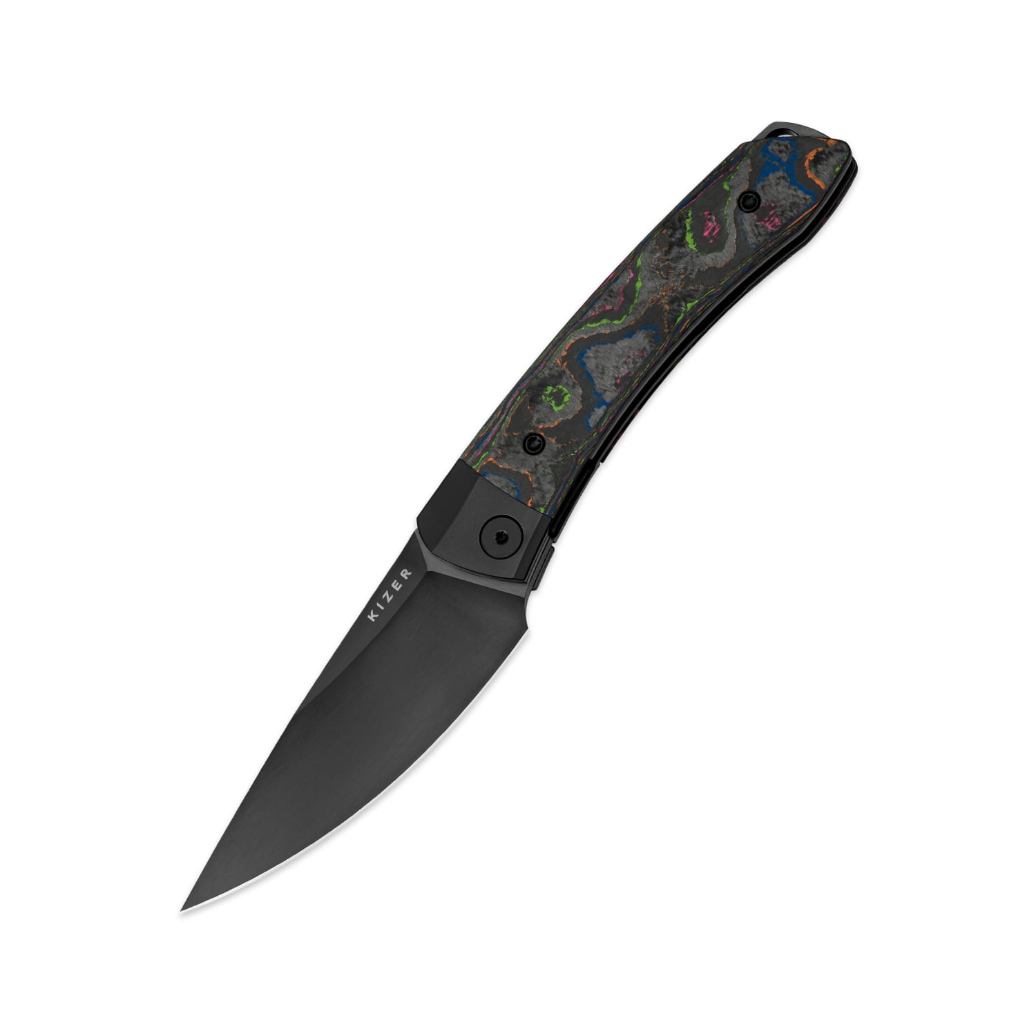 Kizer Pocket Folding Knife Feweed, S90V Steel Titanium+ Fat