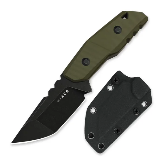 Kizer Quartz Fixed Knife AEB-L Blade G10 Handle With Sheath 1086A1