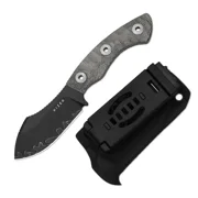 Kizer Rook Fixed Knife 3-layer Composite Steel Blade Micarta Handle With Sheath