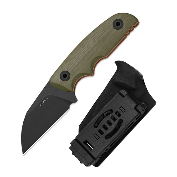 Kizer Snick Fixed Knife AEB-L Blade G10 Handle With Sheath Sheepsfoot With Sheath 1085A3