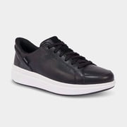 Kizik Sydney Women's Hands-Free Lightweight Leather Sneaker - Black