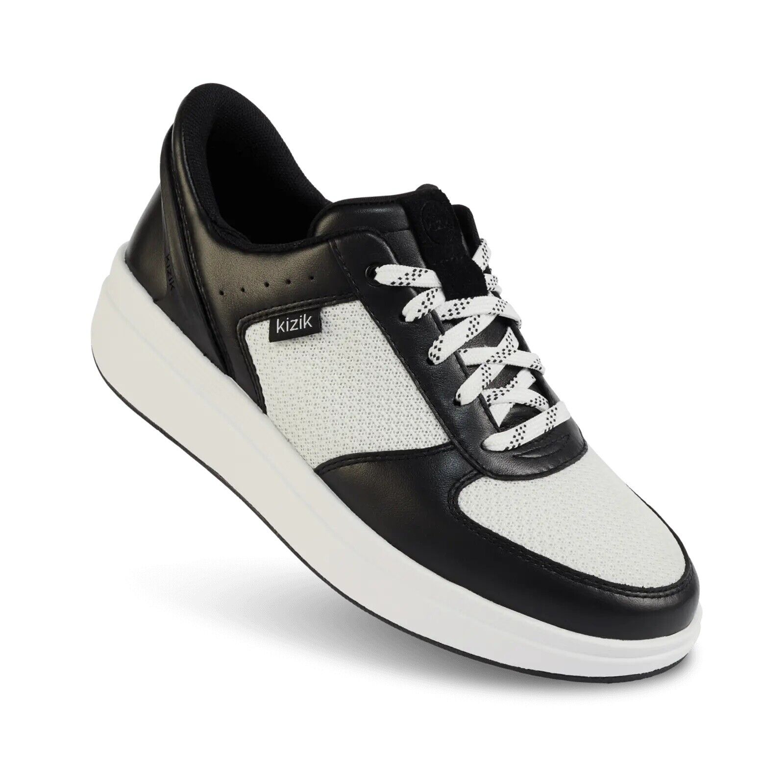Kizik Women's Brisbane Shoes, Black and White, Size 8, Comfortable
