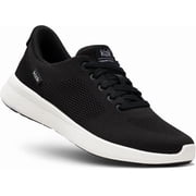 Kizik Womens Lima 2 Hands Free Slip On Sneakers Black Bright White Walking Shoes