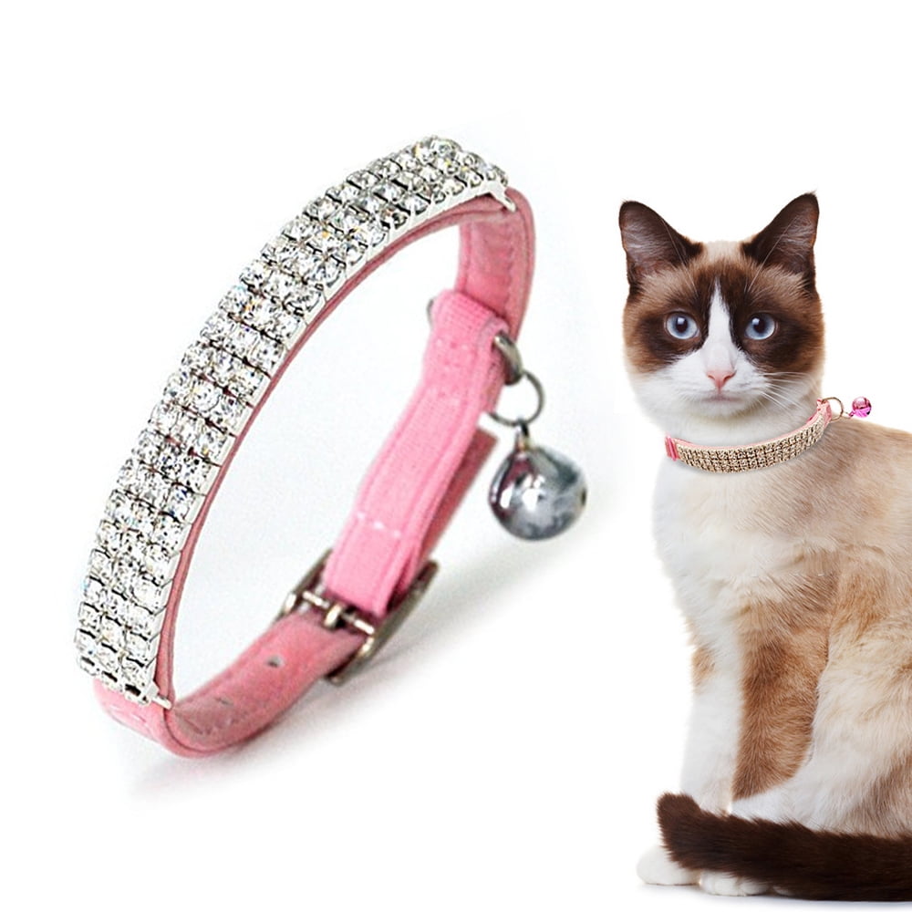 Kizocay Dog Collar with Bowtie for Small Dogs cat,XSmall Cat Collar with Bell, Female Pet Puppy