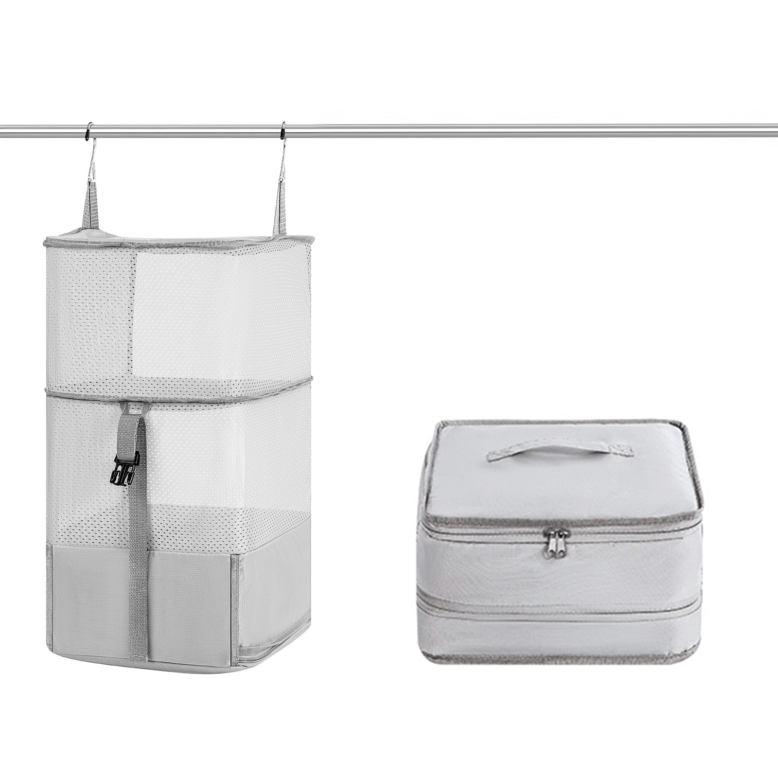 Kizocay Portable Hanging Travel Cube Bags, Suitcase Organizer, Packing