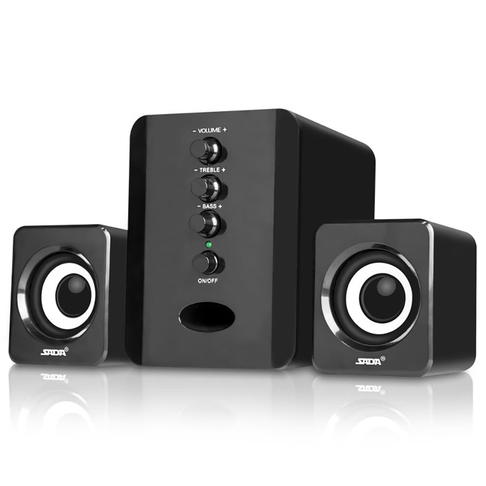 Kizocay Wired Computer Speakers with Subwoofer, Immersive Sound ...