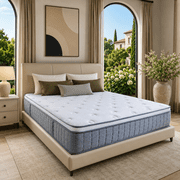 Kizreo Firm Queen Mattress [New Version], 12 inch Gel Memory Foam Hybrid Mattress Queen Size Bed in a Box, Pressure & Pain Relief, CertiPUR-US Certified Foam, Individual Pocket Spring, Edge Support