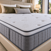 Kizreo Firm Queen Mattress [New Version], 14 inch Gel Memory Foam Hybrid Mattress Queen Size Bed in a Box, Pressure & Pain Relief, CertiPUR-US Certified Foam, I