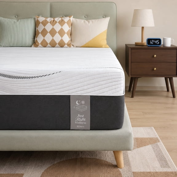 Kizreo Queen Size Memory Foam Mattress, 10 Inch Bed Mattress in A Box with Cooling Green Tea Gel, Pressure Relief with Firm Support, CertiPUR-US Certified Foam