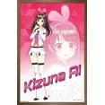 thumbnail image 1 of Kizuna Ai - Happy Wall Poster, 14.725" x 22.375", Framed, 1 of 3