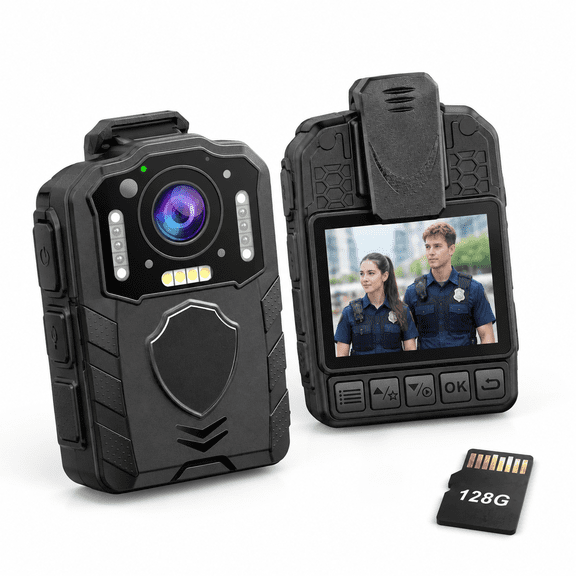 Kj25 1080p Body Camera 10-13h Night Vision 128g Cam