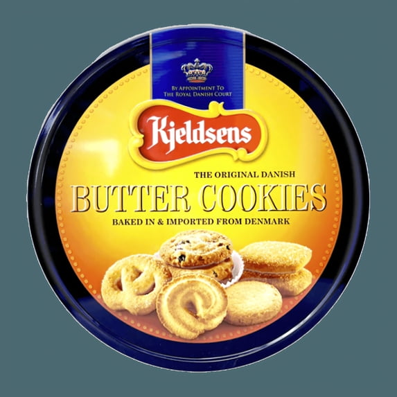 Kjeldsens Assorted Danish Butter Cookie Tin, 2 lb