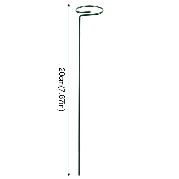 Kjfeif 5-Pack 7.87-Inch Plant Support Stakes, Compact Garden Cage Rings for Small Flowers, Tomatoes, Peonies, Indoor Outdoor Plant Staking and Stem Support