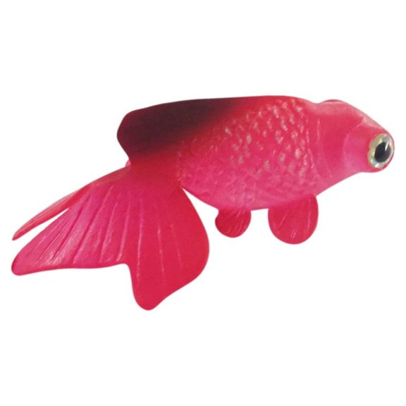 Kjfeif Aquarium Fake Fish Decoration, Artificial Blue Gold fish Fish Decoration Silicone Swimming Gold Fish Small Lifelike Fake Fish Funny Fish Ornaments
