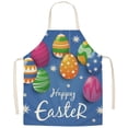 thumbnail image 1 of Kjfeif EasterSeries Household Printing Linen Apron, Kitchen Multi Function Apron With Funny Personality Creative Design, Washable Apron For Holiday Cooking, 1 of 5