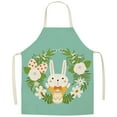 thumbnail image 1 of Kjfeif EasterSeries Household Printing Linen Apron, Kitchen Multi Function Apron With Funny Personality Creative Design, Washable Apron For Holiday Cooking, 1 of 6