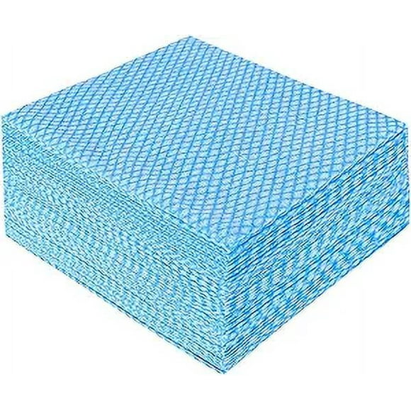 Kjislet Reusable Handi Wipes Disposable Cleaning Towels Dish Towels and Dish Cloths,Handy Cleaning Wipes, 50Count/Pack,Blue