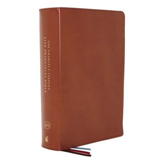 Kjv, Charles F. Stanley Life Principles Bible, 2nd Edition, Genuine Leather, Brown, Comfort Print: Growing in Knowledge and Understanding of God Through His Word (Other)