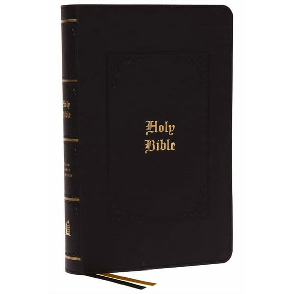 Kjv, Personal Size Large Print Reference Bible, Vintage Series, Black Leathersoft, Red Letter, Thumb Indexed, Comfort Pr, (Hardcover)
