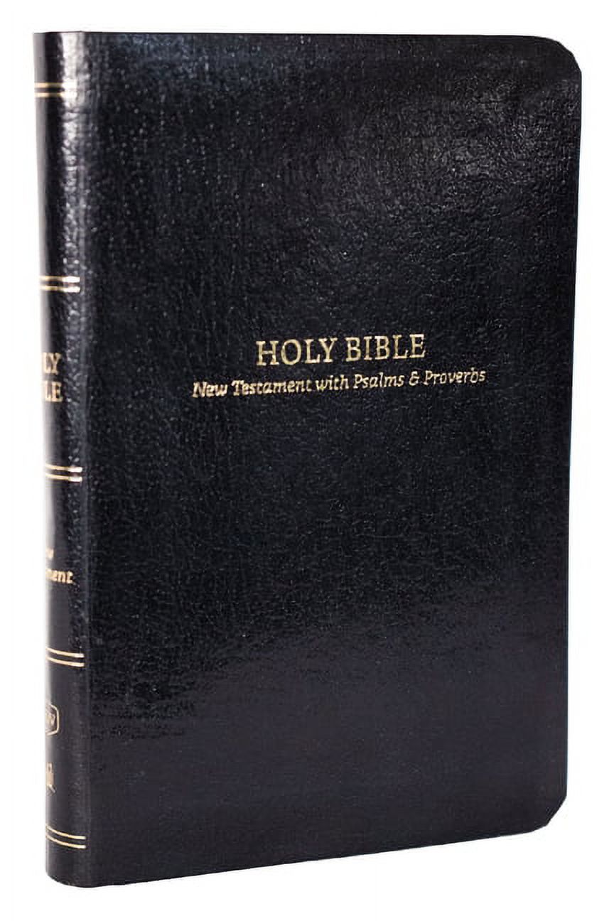 Kjv, Pocket New Testament with Psalms and Proverbs, Black Leatherflex