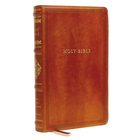 Kjv, Sovereign Collection Bible, Personal Size, Leathersoft, Brown, Thumb Indexed, Red Letter Edition, Comfort Print: Ho, (Hardcover)