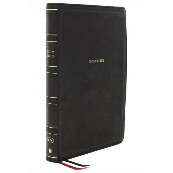 Kjv, Thinline Bible, Giant Print, Leathersoft, Black, Red Letter Edition, Comfort Print: Holy Bible, King James Version, (Hardcover)