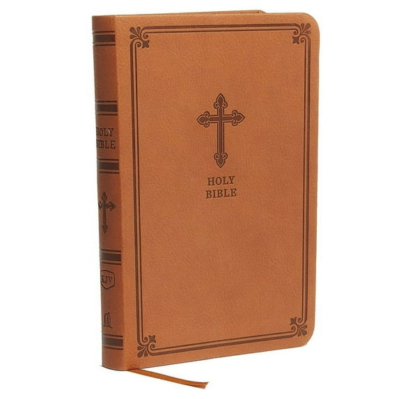 Kjv, Value Thinline Bible, Compact, Leathersoft, Brown, Red Letter Edition, Comfort Print, (Hardcover)