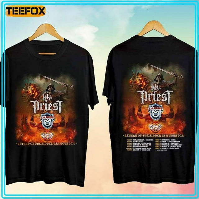 Kk’s Priest Return Of The Sinner Usa Tour 2024 Unisex TShirt