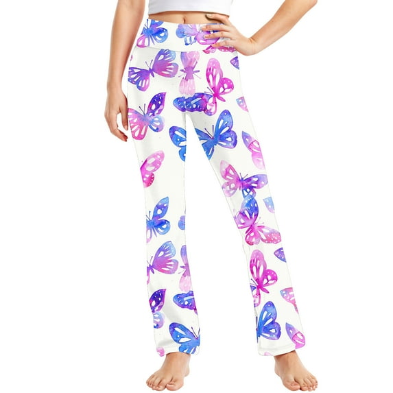 KkSLirnhs 10 Years Toddler Girls' Stretchy Leggings, Soft & Lightweight, Perfect for Spring & Summer, Easy Care Machine Washable, Fun Colors, Sizes 2T-5T Multicolor