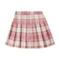 thumbnail image 1 of KkSLirnhs 160/4XL Girls' Summer Uniform Pleated Skirt with Durable Fabric and Comfortable Fit Lightweight School Uniform Pleated Ruffle Scooter Skirt Pink, 1 of 2