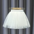thumbnail image 1 of KkSLirnhs 3 Years Girls' Elegant Bubble Skirt with Ruffled and Lightweight Fabric Lightweight Tutu Toddler Kids Tulle Tiered Mesh Skirt Princess Party Dress Layered Skirt For Little Girls White, 1 of 4