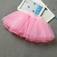 thumbnail image 1 of KkSLirnhs 3 Years Girls' Fashionable Summer Bubble Mini Skirt with Layered Net Fabric Lightweight Tutu Toddler Kids Tulle Tiered Mesh Skirt Princess Party Dress Layered Skirt For Little Girls Pink, 1 of 3