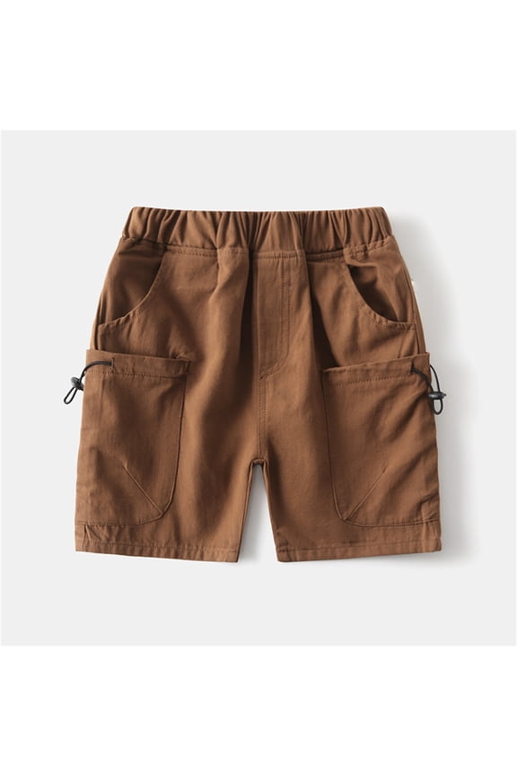 KkSLirnhs 4 Years Clearance!Shorts for Boys Quick-Dry Performance Boys' Shorts UPF Protection Lightweight Swim Trunks Hybrid Board Shorts Brown