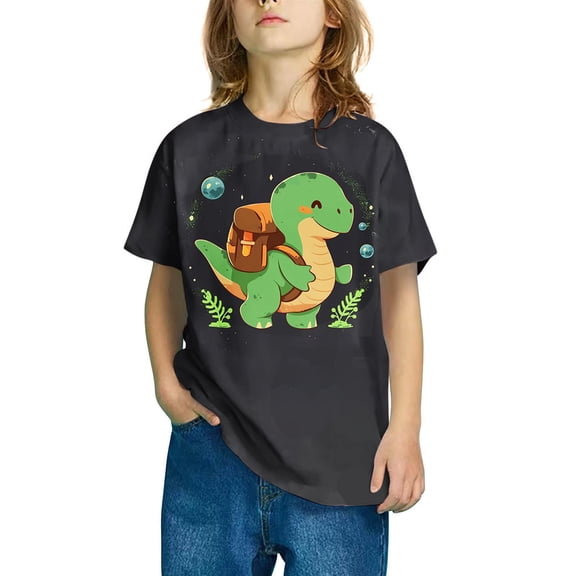 KkSLirnhs 4 Years Shirts for Kids Boys Tops Short Sleeve Round Neck Boys Shirts Size 10-12,Boys Shirts Size 8 Multicolor