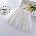 thumbnail image 1 of KkSLirnhs 9-10Years Girls' Elegant Bubble Skirt with Ruffled and Lightweight Fabric Lightweight Tutu Toddler Kids Tulle Tiered Mesh Skirt Princess Party Dress Layered Skirt For Little Girls White, 1 of 4