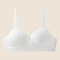 thumbnail image 1 of KkSLirnhs Bra for Girls 10-12 Girl Bras 12-14 Affordable Stretchy Girls' Nylon Sleeveless Bra - Wire-Free with Light Padding 15 Years White, 1 of 6