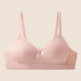thumbnail image 1 of KkSLirnhs Bra for Girls 10-12 Girl Bras 12-14 Affordable Stretchy Girls' Nylon Sleeveless Bra - Wire-Free with Light Padding 17 Years Pink, 1 of 9