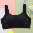 thumbnail image 1 of KkSLirnhs Bra for Girls 10-12 Girl Bras 12-14 Breathable & Stretchy Girls' Bra - Wire-Free, Nylon Blend for Active Wear 80 Black, 1 of 4